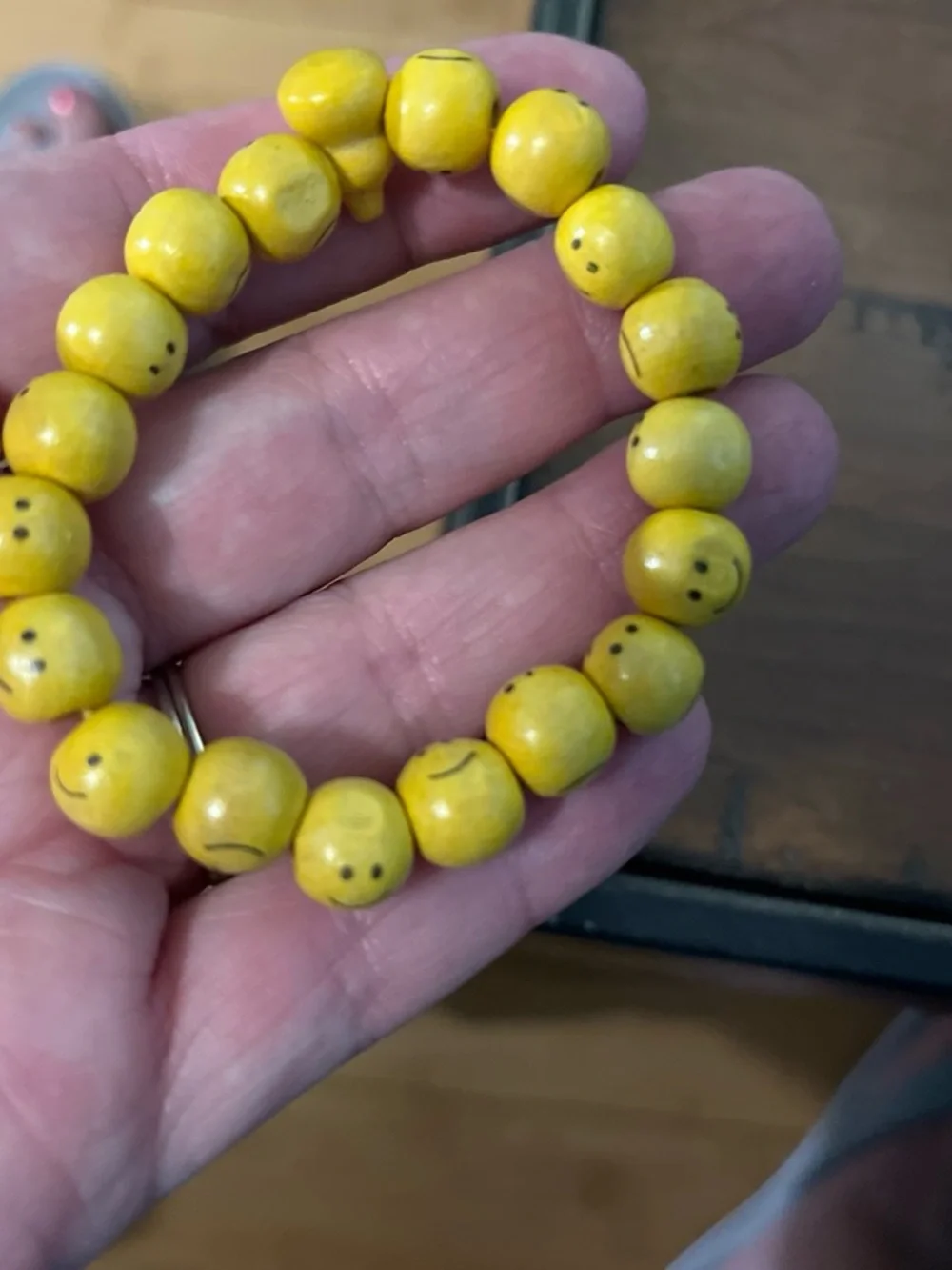 Yellow Emoji Bead Bracelet 1748